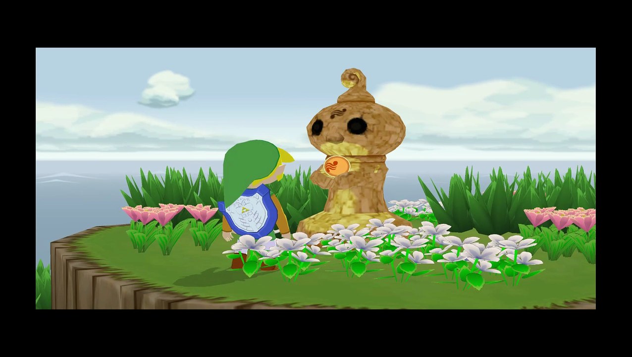 Wind Waker. Showing the All Pearls Tower of Gods cutscene. (Got Bored)