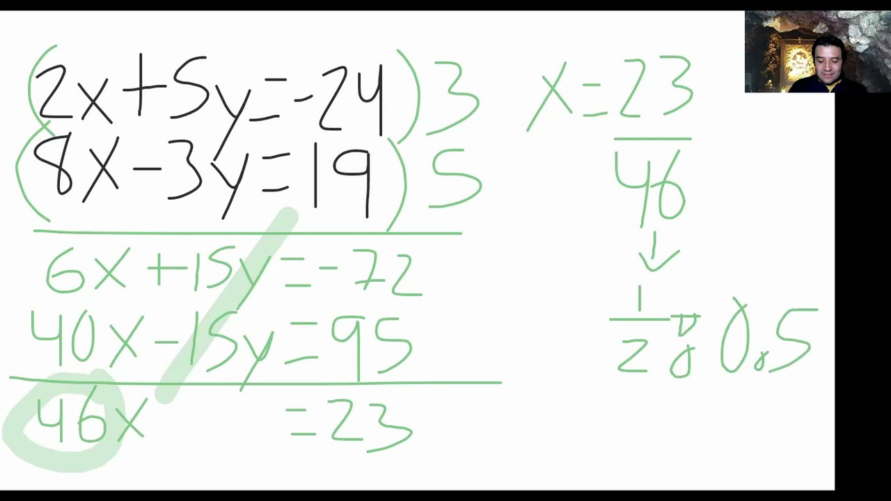 Sistemas de Ecuaciones Lineales con dos incógnitas. Suma y Resta. Caso de las y