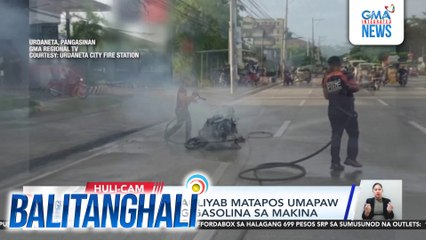 Motorsiklo, nagliyab matapos umapaw at kumalat ang gasolina sa makina | Balitanghali