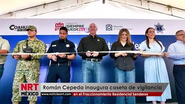 Román Cepeda inaugura caseta de vigilancia en Senderos
