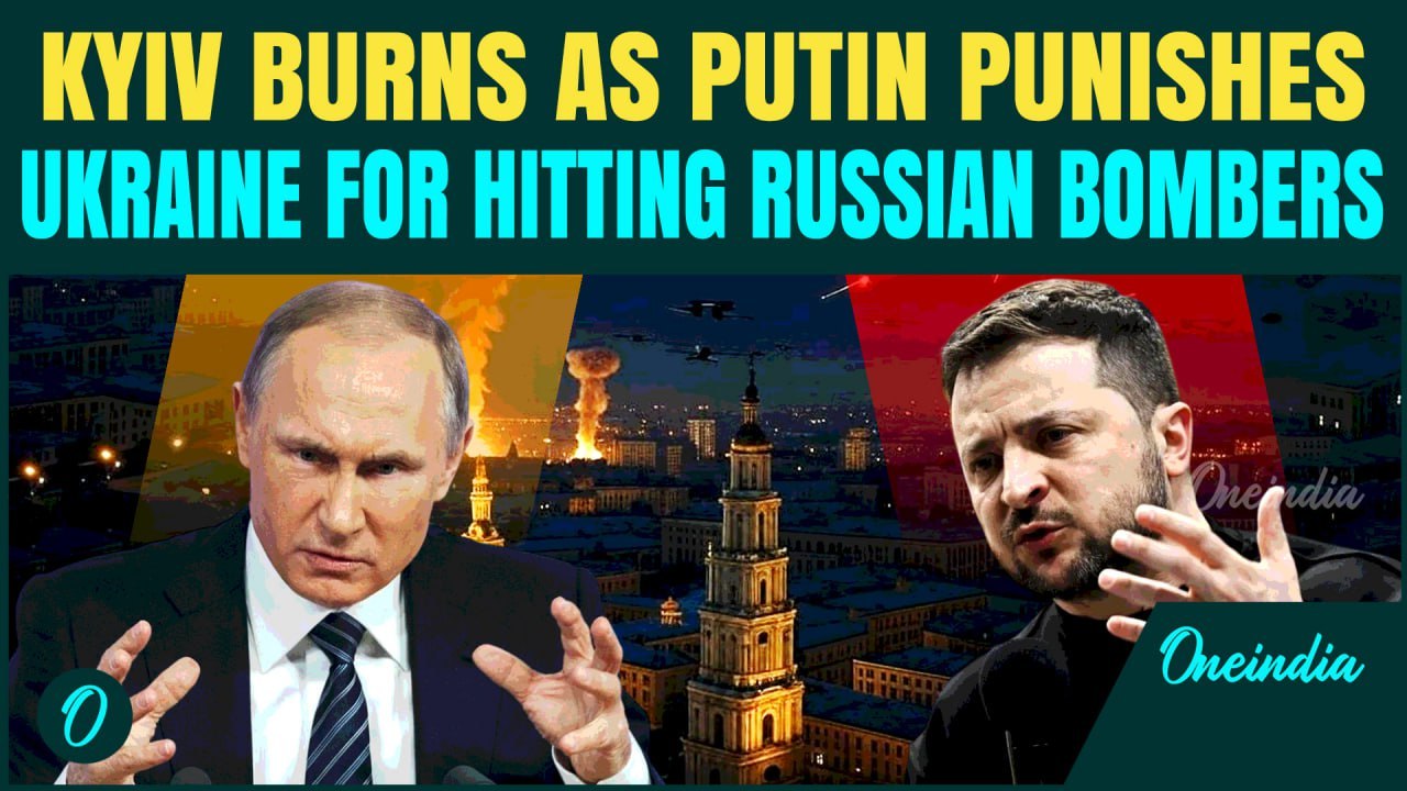 Russia-Ukraine War Breaking: Putin Rains Missiles, Drones on Kyiv; ‘Avenges’ Ukraine’s Spiderweb