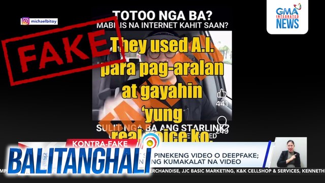 Michael V., ginamit sa pinekeng video o deepfake; pinasinungalingan ang kumakalat na video | Balitanghali