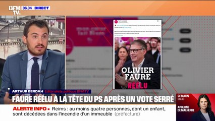 PS: Olivier Faure réélu premier secrétaire face à Nicolas Mayer-Rossignol