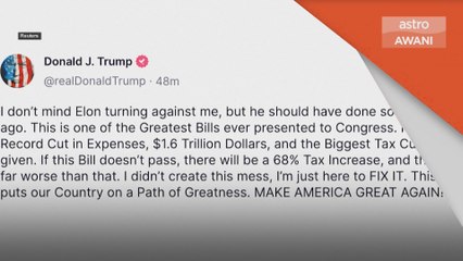 Trump, Elon Musk bertikam lidah di media sosial