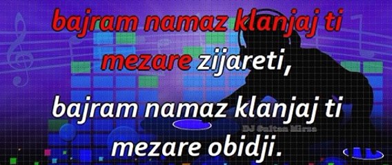 Nek' mirišu avlije - Ilahija (uživo karaoke)