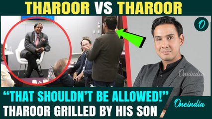 VIDEO: Shashi Tharoor SHOCKED As Son Grills Him On PAK | "Asking in Personal Capacity" Says Ishan