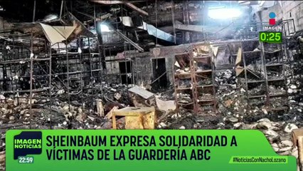 Sheinbaum expresó su solidaridad con las víctimas de la Guardería ABC