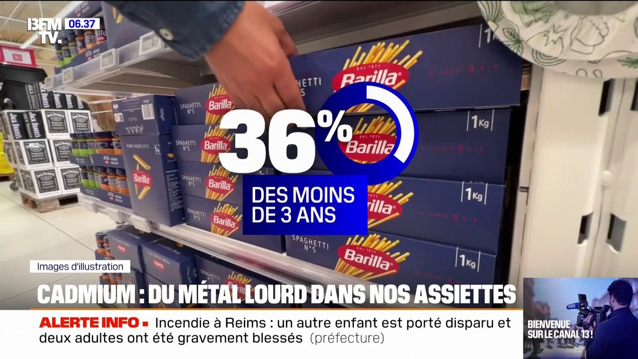 Pain, pâtes, céréales... tous ces aliments contiennent du cadmium, un métal lourd dangereux pour la santé