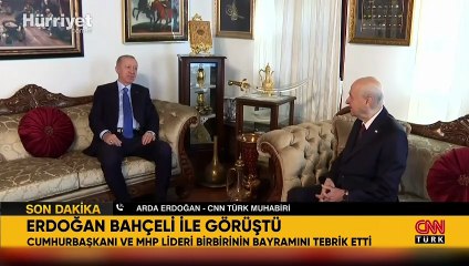 Cumhurbaşkanı Erdoğan, MHP Genel Başkanı Devlet Bahçeli'nin bayramını kutladı
