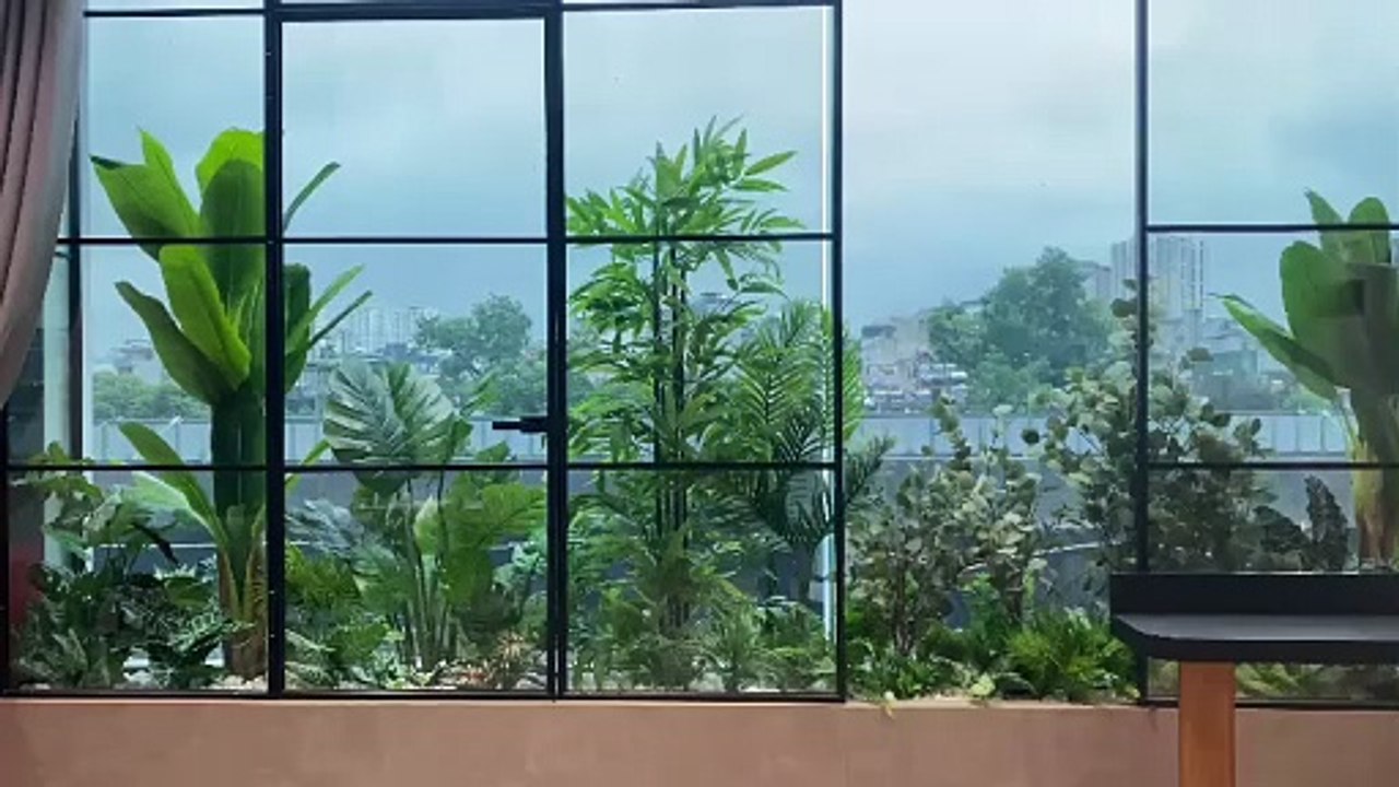 Thi công tiểu cảnh cây giả tại Royal city tòa  R6
