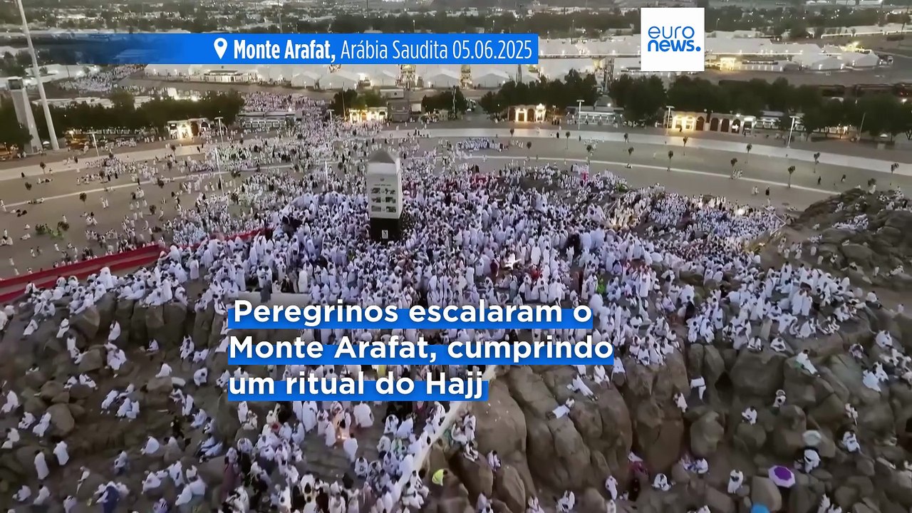Mais de 1,5 milhões de peregrinos estrangeiros estão na Arábia Saudita para o Hajj