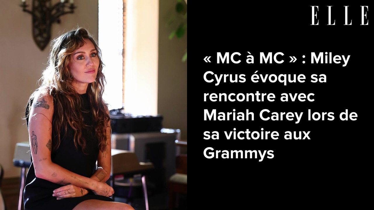 « MC à MC » : Miley Cyrus évoque sa rencontre avec Mariah Carey lors de sa victoire aux Grammys