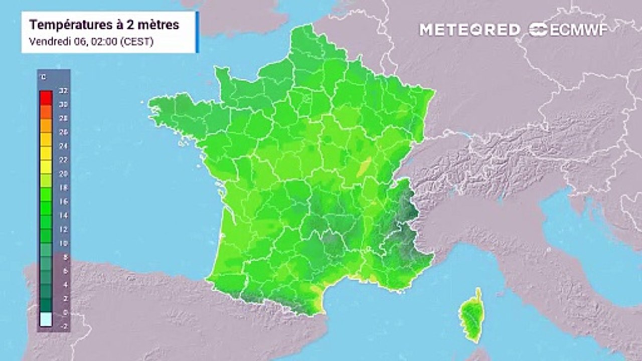 Températures en France