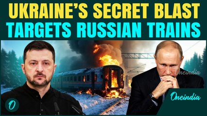 Putin RAGES After Ukraine’s ‘SECRET STRIKE’ Halts Trains | Explosive Device DERAILED Train
