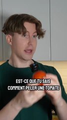 Pour peler une tomate facilement 🍅