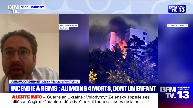 Incendie à Reims: Le relogement des sinistrés est la priorité principale , affirme le maire de la ville Arnaud Robinet