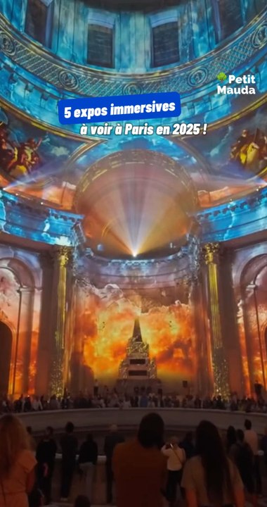 🎨 5 expos immersives à ne pas manquer à Paris en 2025 ✨©️ Crédit : @aurainvalides (Tiktok), @petitmauda👉🏻 Abonne-toi au Petit Mauda pour plus d'inspiration ! 🌳