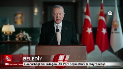 Cumhurbaşkanı Erdoğan, AK Parti teşkilatları ile bayramlaştı