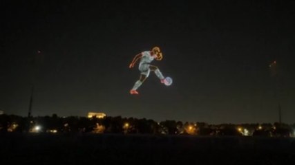 Giordania ai Mondiali, lo spettacolo di droni è pazzesco