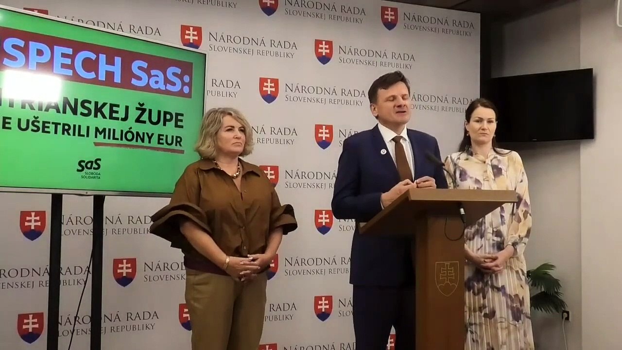 ZÁZNAM:Poslanci za SaS tvrdia, že NSK zachránili štyri milióny eur