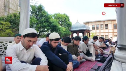 Tokyo Camii’nde yoğunluk nedeniyle bayram namazı 3 kez kılındı