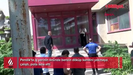 Parasını alamayan kadın üzerine benzin döktü: Kendini ve iş yerini yakmakla tehdit etti