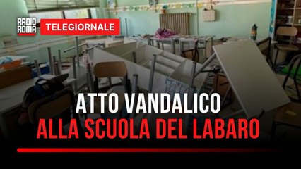 Vandali in azione in una scuola elementare al Labaro
