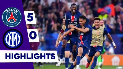 PSG Vs Inter Milan 5-0 Highlights | Champions League Final | football highlights match