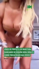 Vídeo de prefeita de Marituba dançando de biquíni gera debate sobre privacidade nas redes
