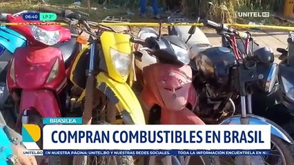 Pandinos cruzan la frontera para comprar gasolina hasta en Bs 23 en Brasilea