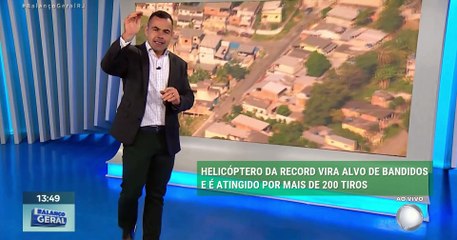 VÍDEO: Helicóptero da record vira alvo de bandidos e é atingido por mais de 200 tiros