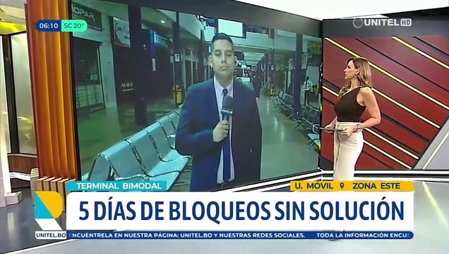 Por bloqueos suspenden la salida de buses en la terminal Bimodal