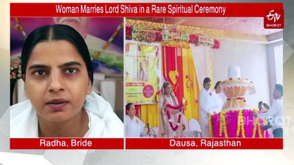 Woman Marries Lord Shiva in Rare Spiritual Wedding in Rajasthan’s Bandikui