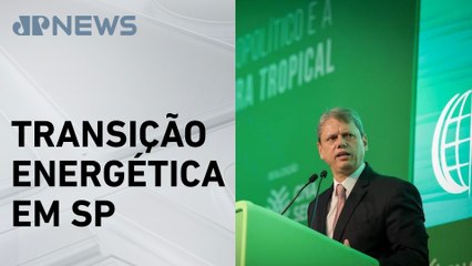 Tarcísio diz que São Paulo será o primeiro estado a substituir diesel por fontes renováveis