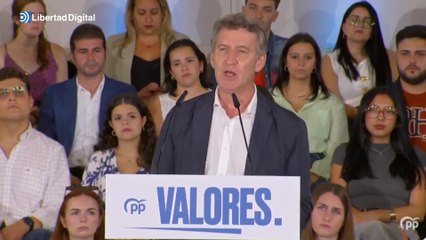 Feijóo muy crítico contra Sánchez por llevar 36 días "huido"