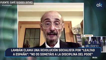 Lambán clama una revolución socialista por "lealtad a España": "No os sometáis a la disciplina del PSOE"