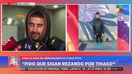 El padre de Thiago Correa pidió que sigan rezando y contó que su hijo evoluciona "minuto a minuto"
