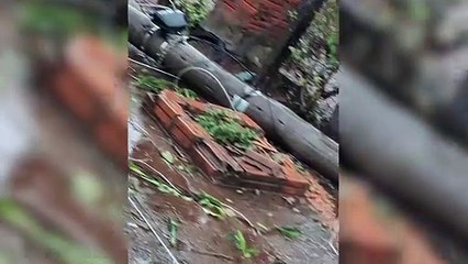 Una brutal tormenta azotó la ciudad de Puerto Iguazú