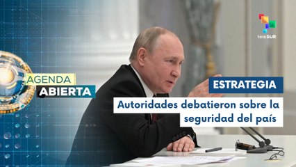 Pdte. Putin sostuvo reunión con el Consejo de Seguridad