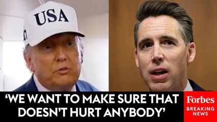 Trump Discusses Conversation With Josh Hawley About Medicaid Cuts In The Big Beautiful Bill