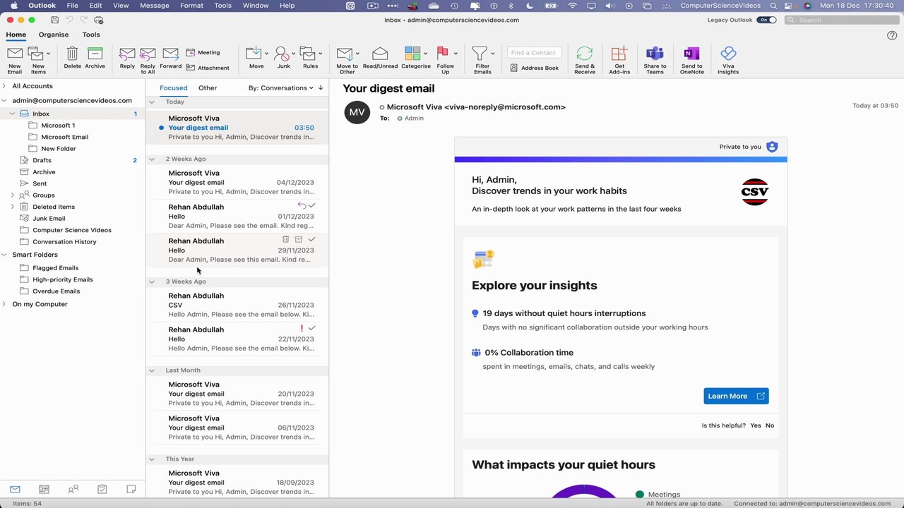How to SWITCH to the New Version on Microsoft Outlook Using a Mac Computer - Basic Tutorial | New
