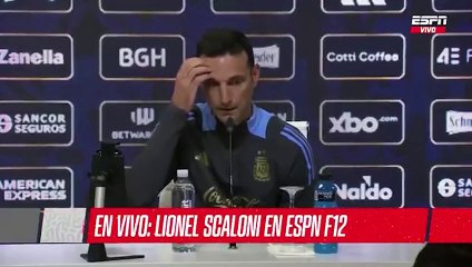 Scaloni confirmó que Messi juega el partido contra Colombia
