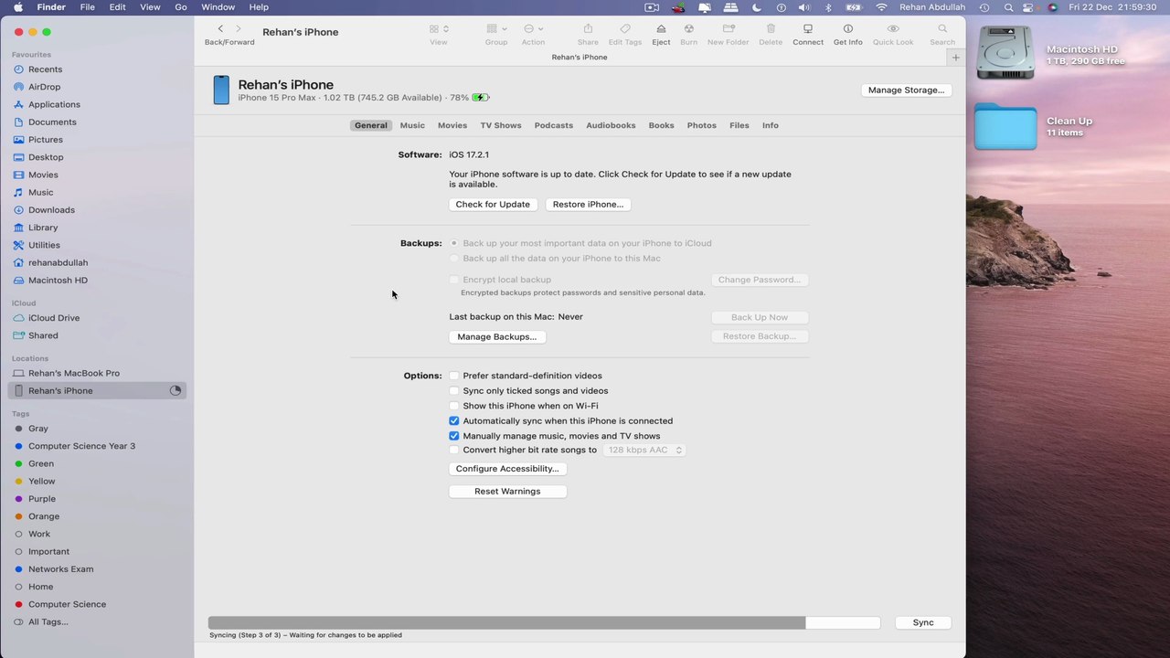 How to CONNECT Your iPhone 15 Pro Max to a Mac Computer | New