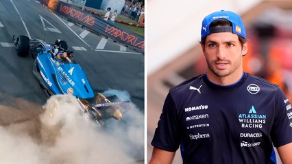 Carlos Sainz estrena la pista para el Gran Premio de España 2026 de la F1 durante exhibición en Madrid