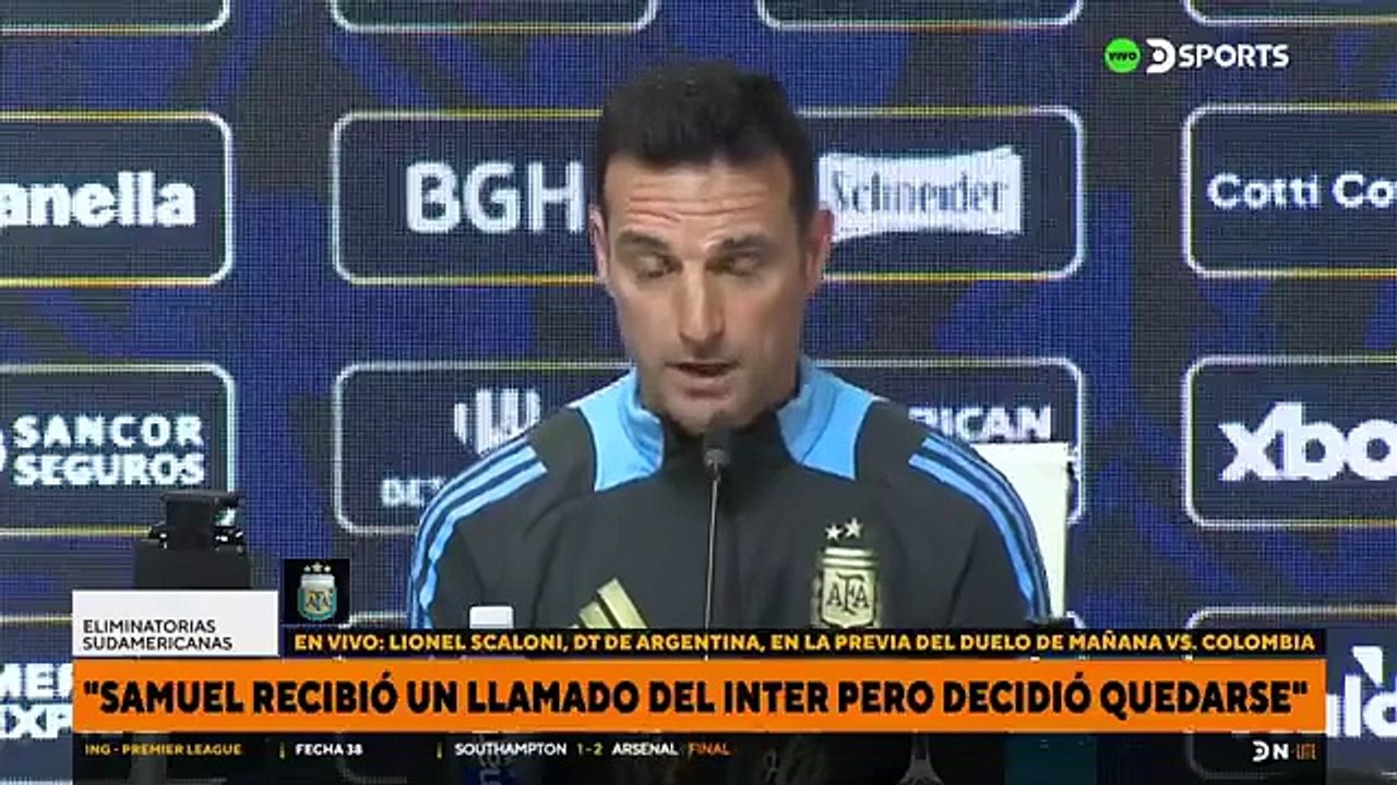 Scaloni sobre Colombia: "Es uno de los mejores equipos del mundo"