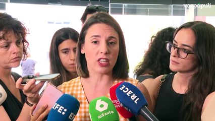 Irene Montero: "Sentar en el banquillo al FGE responde a que hay golpistas" en ámbito judicial