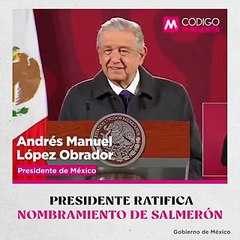 Presidente ratifica nombramiento de Salmerón