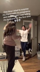 Friend Mistakenly Runs Away from Pregnancy Announcement