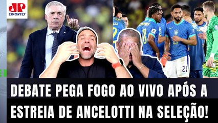 "O ANCELOTTI VAI SOFRER! FOI UMA BOS%@!!! Essa SELEÇÃO é FAJUTA e..." DEBATE PEGA FOGO AO VIVO!