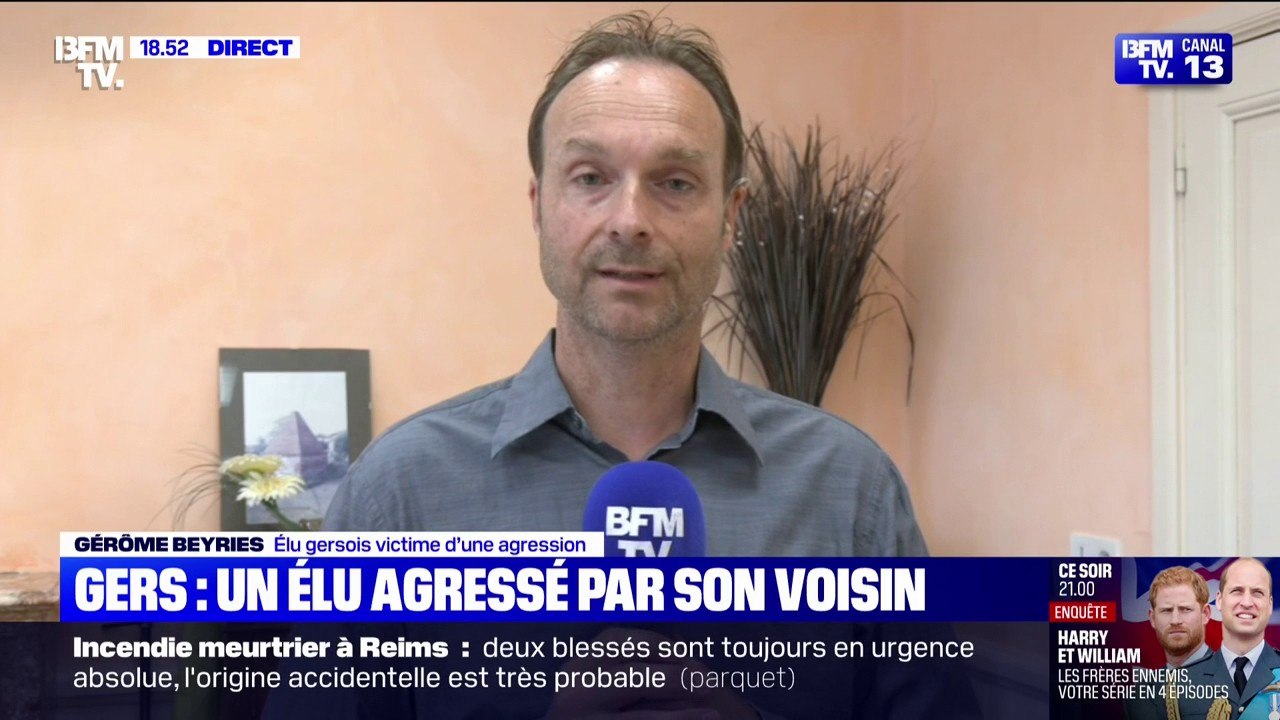 "Les élus locaux, ce sont eux qui sont au contact des citoyens, ce sont eux qui calment la rogne": Gérôme Beyries, élu gersois agressé, témoigne sur BFMTV